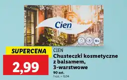 Lidl CIEN Chusteczki kosmetyczne z balsamem, 3-warstwowe oferta