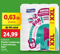 Lidl FLORALYS Papier toaletowy 3-warstwowy, XXL oferta