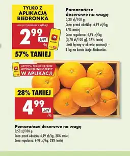 Biedronka Pomarańcze deserowe oferta
