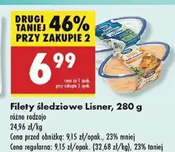 Biedronka Filety śledziowe w sosie grzybowym z kurkami Lisner oferta