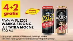 Biedronka Piwo Warka Strong lub Tatra Mocne puszka oferta