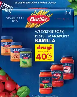 Biedronka Wszystkie sosy, pesto i makarony Barilla oferta