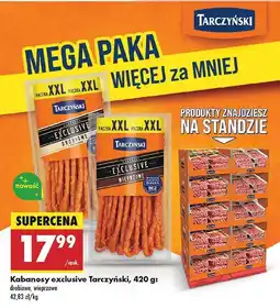 Biedronka Kabanosy wieprzowe Tarczyński Exclusive oferta