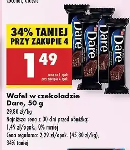 Biedronka Wafelek w ciemnej czekoladzie Eti Dare oferta