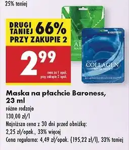 Biedronka Maska w płachcie aloe Baroness oferta