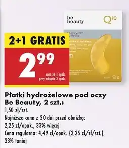 Biedronka Płatki pod oczy coenzyme Be Beauty oferta