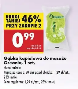 Biedronka Gąbka do masażu Oceania oferta