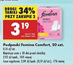 Biedronka Podpaski normal Femina Classic oferta