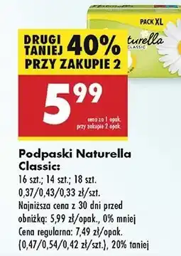 Biedronka Podpaski higieniczne normal Naturella Ultra oferta