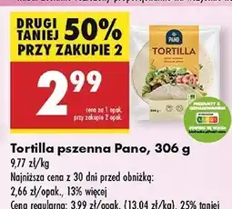 Biedronka Tortilla pszenna wraps Pano oferta