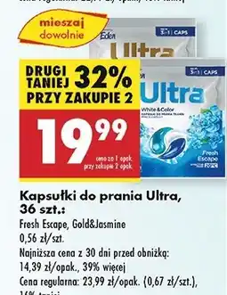 Biedronka Kapsułki do prania gold&jasmine Ultra oferta