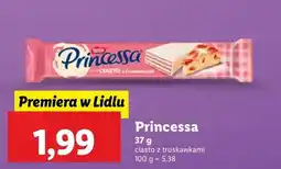 Lidl Wafelek ciasto z truskawkami Princessa oferta