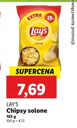 Lidl Chipsy solone Lay's oferta