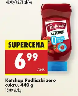 Biedronka Ketchup Pudliszki zero cukru oferta