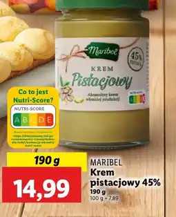 Lidl Krem pistacjowy Maribel oferta