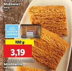 Lidl Ciasto miodownik Chojecki oferta