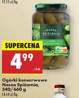 Biedronka Ogórki konserwowe Nasza Spiżarnia oferta