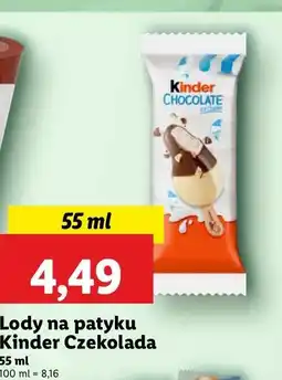 Lidl Lód Kinder Chocolate oferta