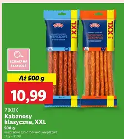 Lidl Kabanosy wieprzowe Pikok oferta