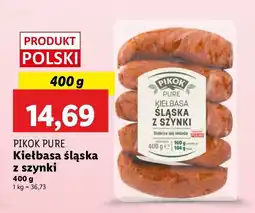 Lidl Kiełbasa śląska z szynki Pikok Pure oferta