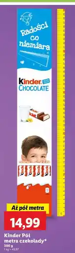 Lidl Czekoladki Kinder Chocolate oferta