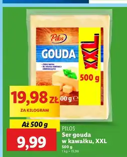 Lidl Ser gouda plastry Pilos oferta