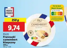 Lidl Camembert klasyczny Pilos oferta