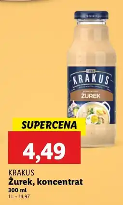 Lidl Żurek koncentrat Krakus Maspex oferta