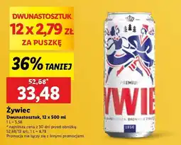 Lidl Piwo Żywiec Jasne Pełne oferta