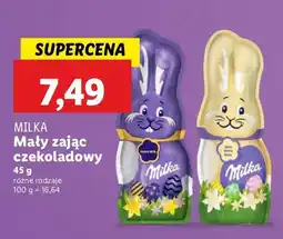 Lidl Zając z czekolady Milka oferta