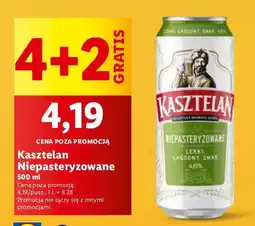 Lidl Piwo Kasztelan Niepasteryzowane oferta