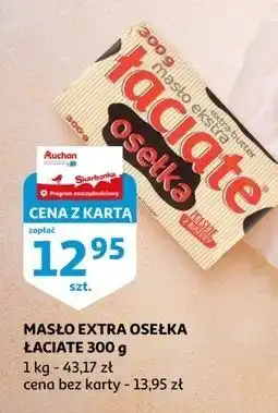 Auchan Masło ekstra osełka Łaciate oferta