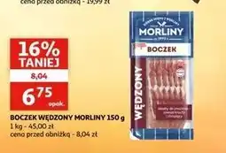 Auchan Boczek wędzony plastry Morliny oferta