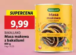 Lidl Masa makowa z bakaliami Bakalland oferta