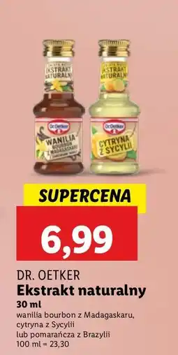 Lidl Ekstrakt naturalny cytryna z sycylii Dr. Oetker Ze Świata Natury oferta