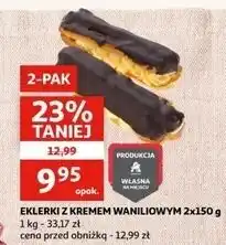 Auchan Ekler z kremem waniliowym Auchan oferta