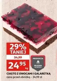 Auchan Ciasto z owocami i galaretką Auchan oferta