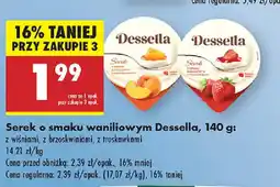 Biedronka Serek o smaku waniliowym Dessella oferta