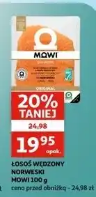 Auchan Łosoś norweski wędzony w plastrach Mowi oferta