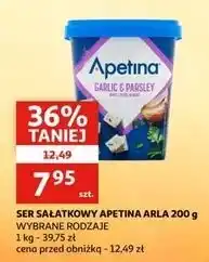 Auchan Ser typu śródziemnomorskiego w kostkach z czosnkiem i pietruszką Arla Apetina oferta