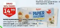 Auchan Papier toaletowy rumiankowy Auchan Różnorodne (Logo Czerwone) oferta