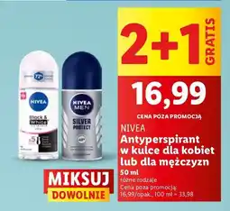 Lidl Antyperspirant Nivea Men Silver Protect oferta