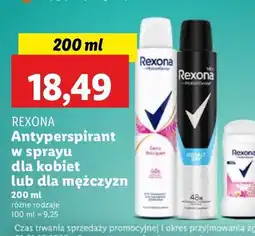 Lidl Antyperspirant Rexona Men Cobalt Dry oferta