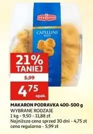 Auchan Makaron capellini nidi Podravka oferta