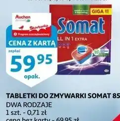 Auchan Tabletki do zmywarek extra Somat All In 1 oferta