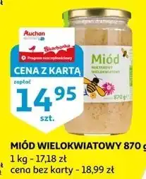 Auchan Miód wielokwiatowy nektarowy Podniesiony Kciuk oferta