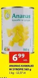 Auchan Ananas kawałki w syropie Podniesiony Kciuk oferta