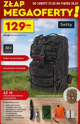 Biedronka Plecak militarny 35 l z wyposażeniem Setty oferta