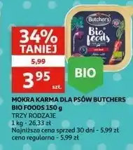 Auchan Karma dla psa z wołowiną Butcher's Bio Food oferta