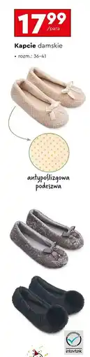 Biedronka Kapcie damskie 36-41 oferta